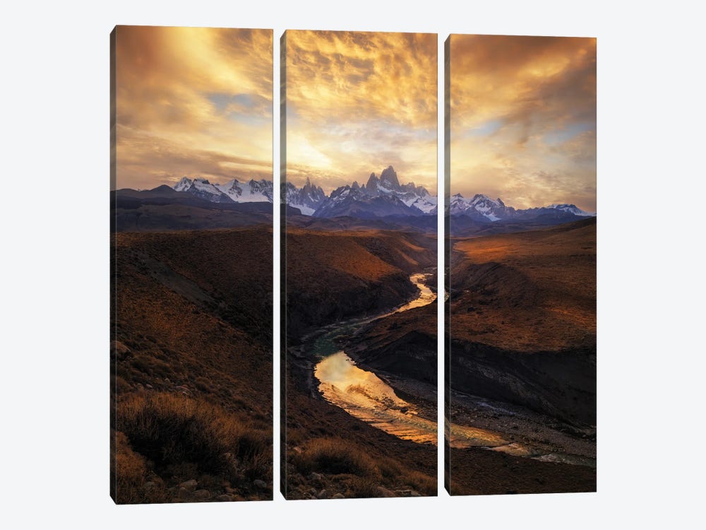 View From The Gorge 3-piece Canvas Art
