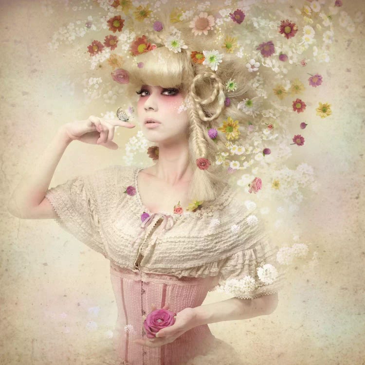 Girl Of The Flower Garden II by Kiyo Murakami wall art