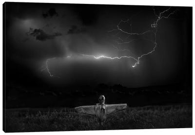 The Scarecrow Canvas Art Print - Lightning