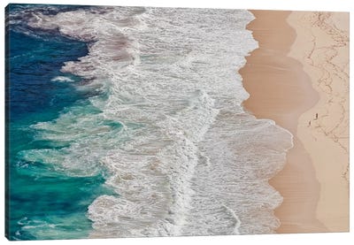 Where The Ocean Ends... Canvas Art Print - Aerial Photography