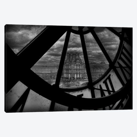 Behind The Clock Canvas Print #OXM2562} by Christian Marcel Canvas Print