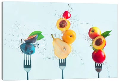 Making Fruit Salad Canvas Art Print - Berries