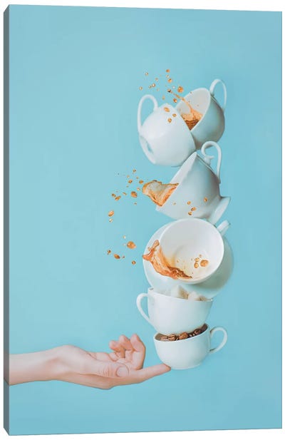 Waking Up Canvas Art Print - Coffee Shop & Cafe