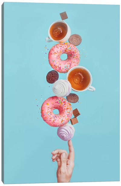 Weekend Donuts Canvas Art Print - Coffee Art