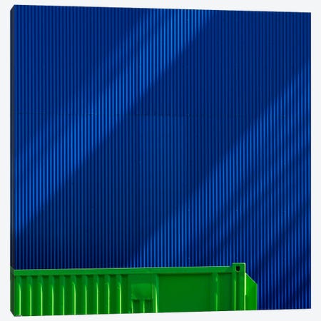 Green Against Blue Canvas Print #OXM2595} by Greetje van Son Canvas Art Print