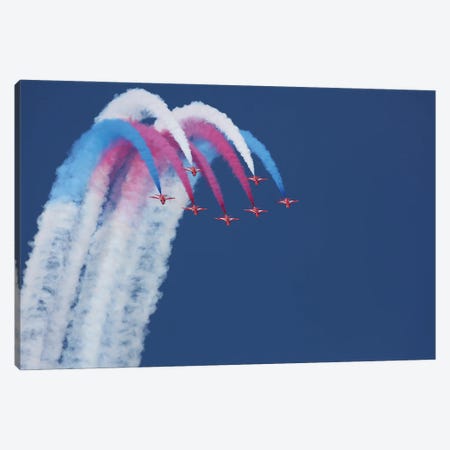Red Arrows Canvas Print #OXM2628} by Jonathan Simons Canvas Art