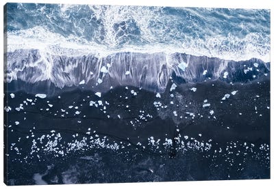Jokulsarlon Canvas Art Print - Aerial Beaches 