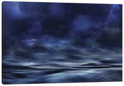 Lost At Sea Canvas Art Print - Pantone Ultra Violet 2018