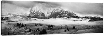 Foggy Dolomites Canvas Art Print