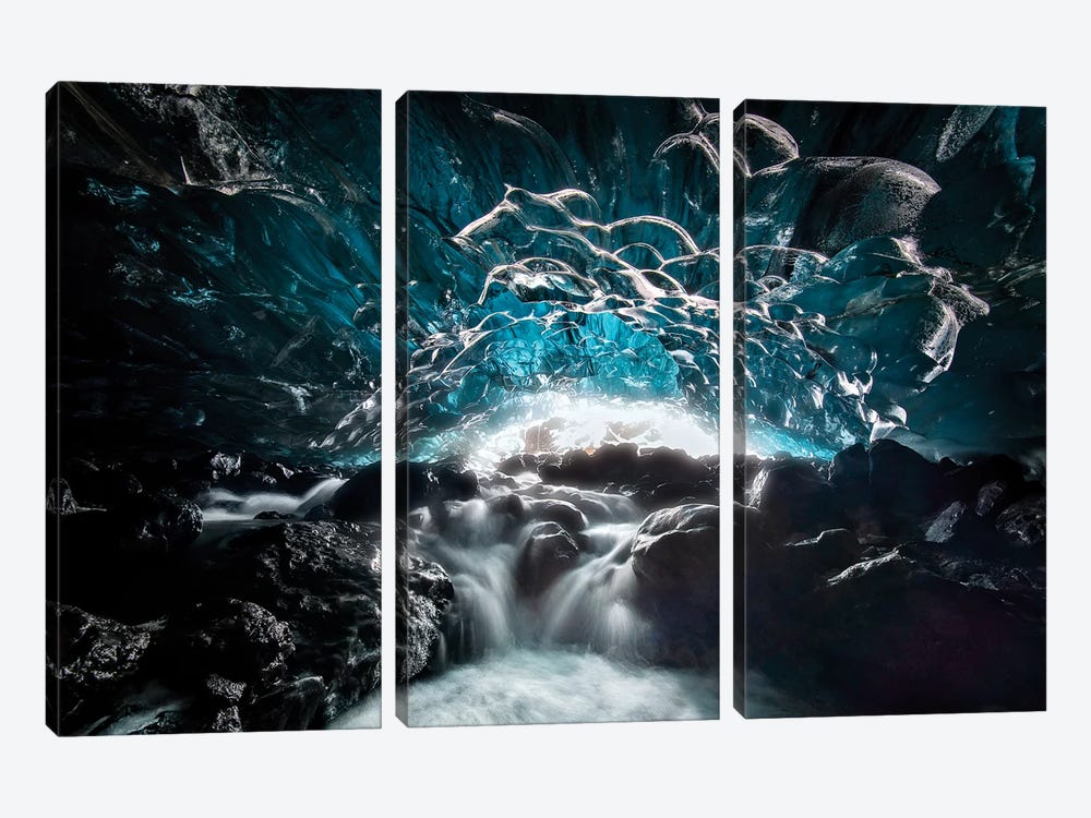 Ice Cave by Hua Zhu 3-piece Canvas Artwork