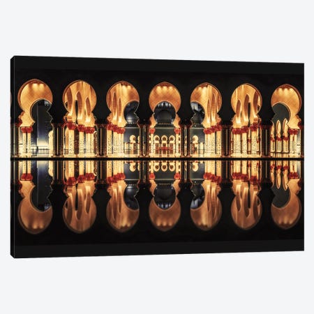 Reflections In The Mosque Canvas Print #OXM3116} by Massimo Cuomo Canvas Artwork