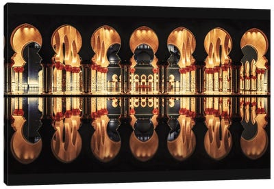 Reflections In The Mosque Canvas Art Print