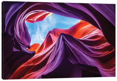 Magical Lower Antelope Canyon Canvas Art Print - 1x Scenic Photography
