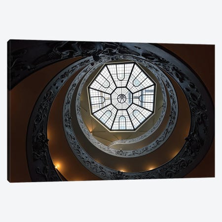The Double Helix Staircase Canvas Print #OXM3453} by Edoardo Gobattoni Canvas Wall Art