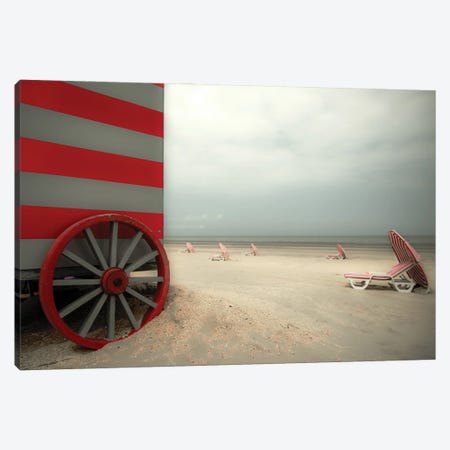 Red Wagon Canvas Print #OXM3509} by Gilbert Claes Canvas Artwork