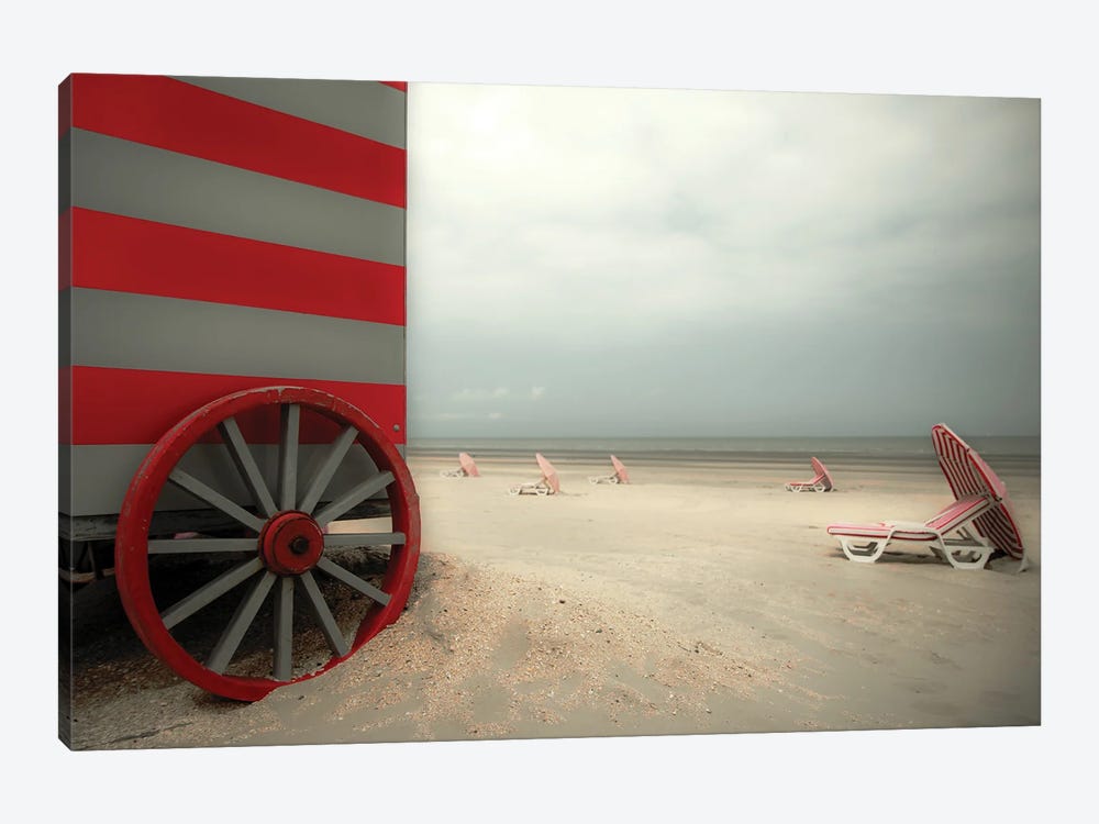 Red Wagon 1-piece Canvas Wall Art