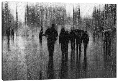 After The Rain Canvas Art Print - Black & White Cityscapes