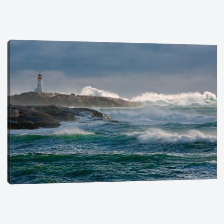 In The Protection Of A Lighthouse Canvas Print #OXM3606} by Jamie Morrison Canvas Wall Art