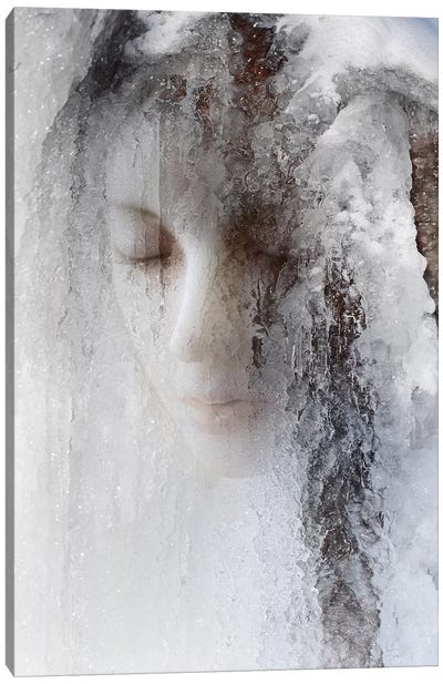 Ice Queen Canvas Art Print - Double Exposure Photography