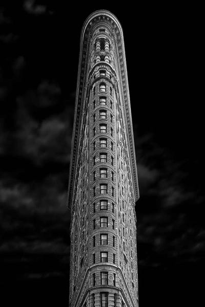 Large Black & White Art - Canvas Prints: Flatiron by Jan Rauwerdink