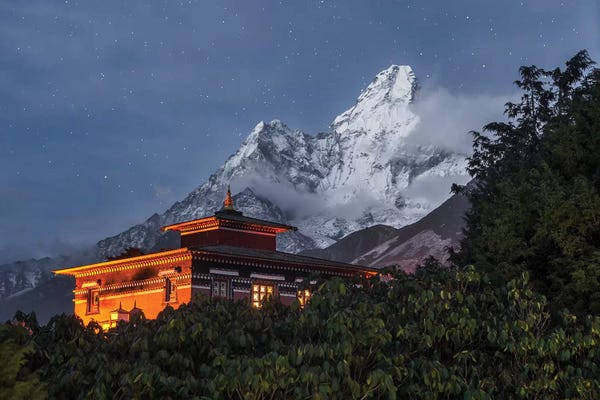 Snowy Mountains: As Night Falls by Karsten Wrobel