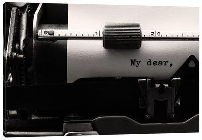 My Dear Canvas Art Print - Typewriters