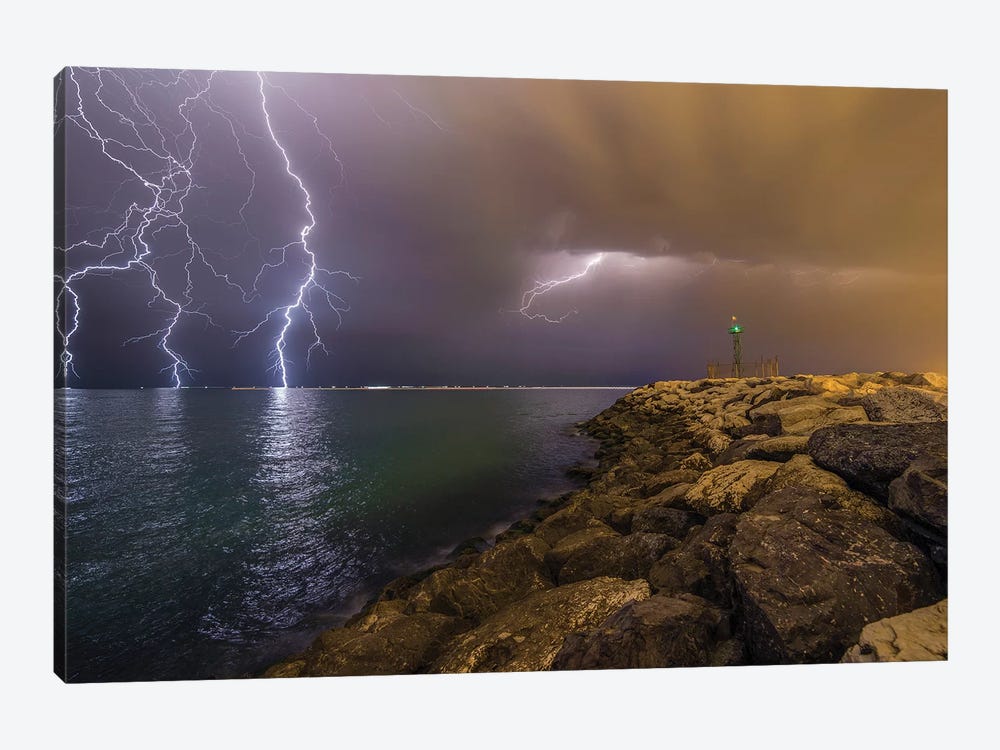 When Lightning Strikes by Mehdi Momenzadeh 1-piece Canvas Wall Art