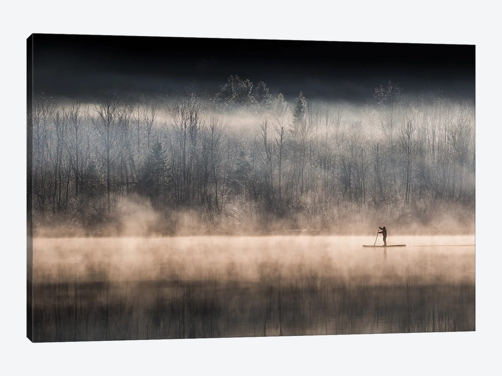 Suping On Bohinj Lake 1-piece Canvas Art Print