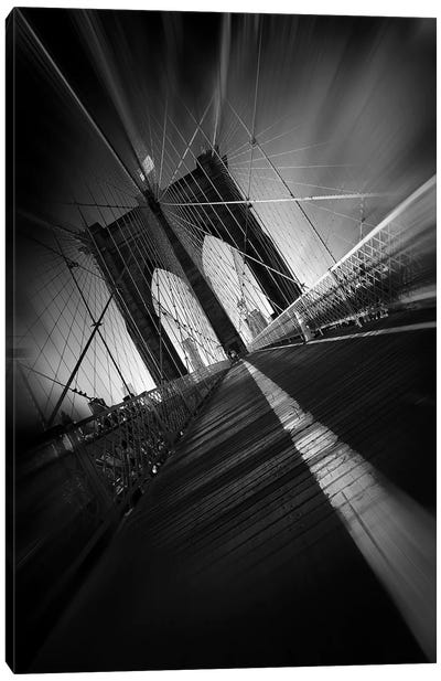 Brooklyn Bridge Canvas Art Print - Sebastien Del Grosso