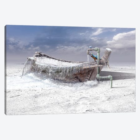 The Frozen Water Canvas Print #OXM4159} by Sulaiman Almawash Canvas Art