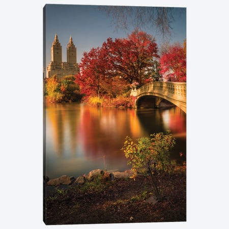 Fall In Central Park Canvas Print #OXM4493} by Christopher R. Veizaga Canvas Art Print