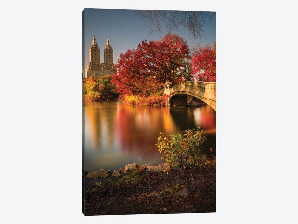 Fall In Central Park by Christopher R. Veizaga 1-piece Canvas Art