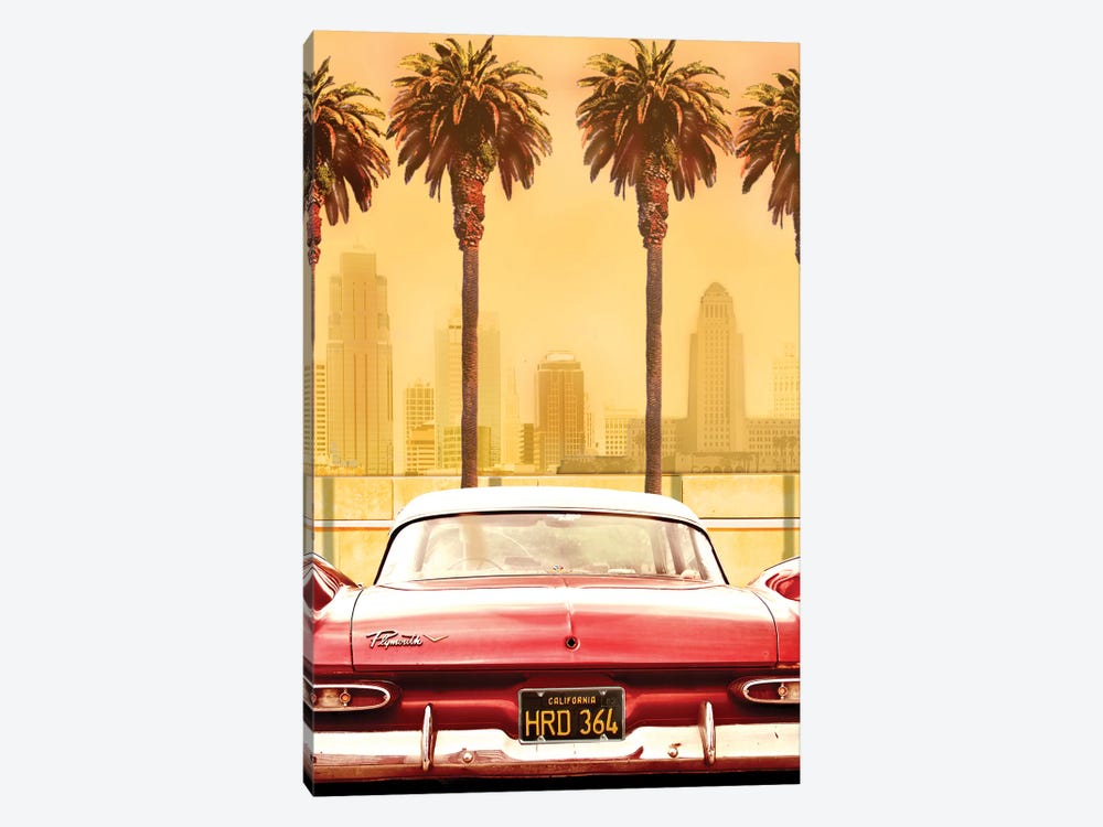 Plymouth Savoy With Palms by Larry Butterworth 1-piece Art Print