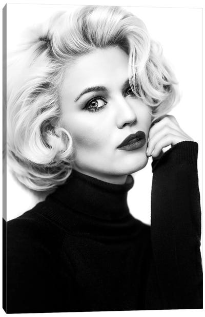 My Day With Marilyn... Canvas Art Print - Model & Fashion Icon Art