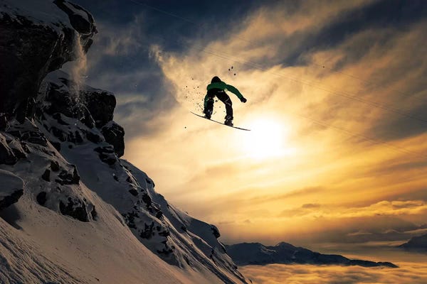 Snowscapes: Sunset Snowboarding by Jakob Sanne