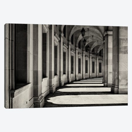 Curved Corridor Canvas Print #OXM4717} by Louise Wolbers Art Print