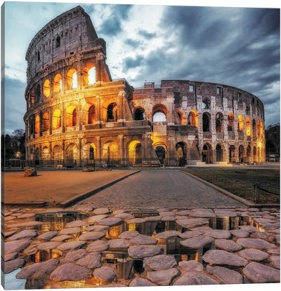 The Colosseum Canvas Art Print - Rome