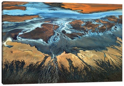 California Aerial - The Desert From Above Canvas Art Print