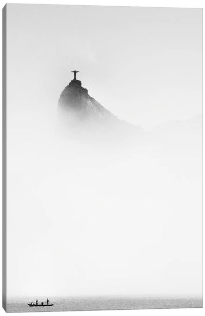 Cristo In The Mist Canvas Art Print - Less is More
