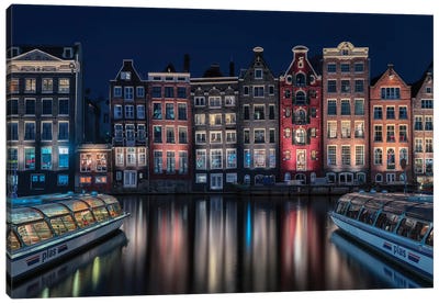 Amsterdam Colors Canvas Art Print - 1x Scenic Photography
