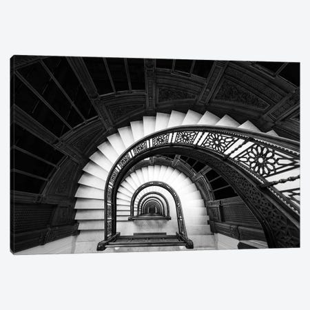 Staircase Canvas Print #OXM5157} by Henry Zhao Canvas Wall Art