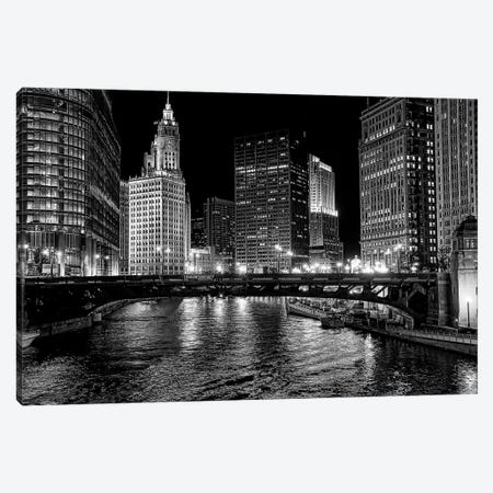 Chicago River Canvas Print #OXM5199} by Jeff Lewis Canvas Print