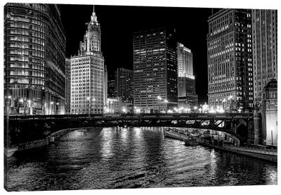 Chicago River Canvas Art Print - 1x Architecture