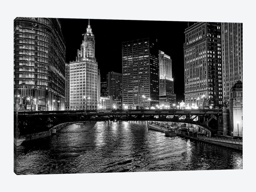 Chicago River by Jeff Lewis 1-piece Canvas Art