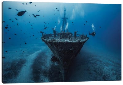 Hai Siang Wreck Canvas Art Print - Nautical Scenic Photography