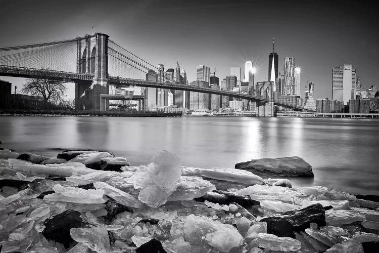 New York - Brooklyn Bridge by Martin Froyda wall art