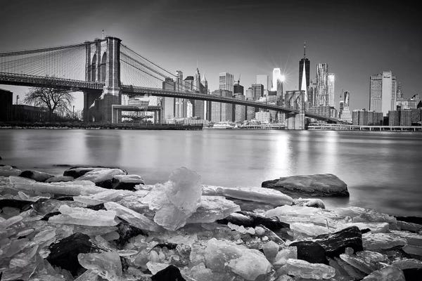 Brooklyn: New York - Brooklyn Bridge by Martin Froyda