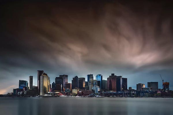 Massachusetts: Boston Skyline by Miki Joven