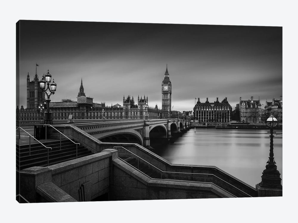 Westminster Bridge by Oscar Lopez 1-piece Canvas Art