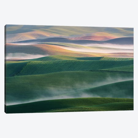 Foggy Morning Canvas Print #OXM5518} by Austin Canvas Art Print